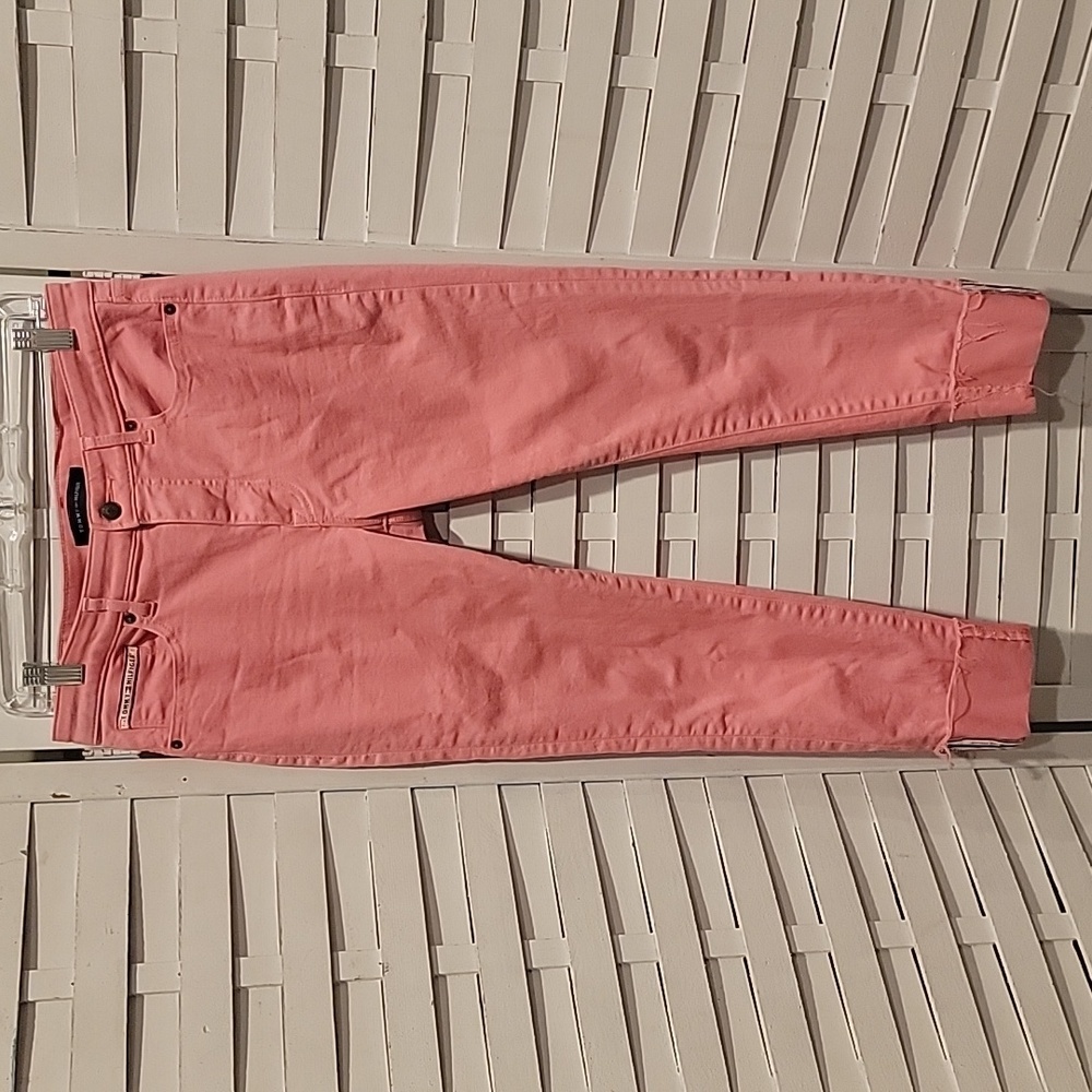 Tommy Hilfiger Pink Tribeca‎ Skinny Cropped Stretch Denim Jeans Size 8